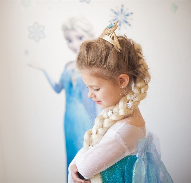 2014 Halloween Frozen Hair from Princess Elsa princess id snowflake
