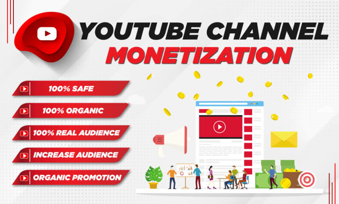 Complete youtube channel monetization for your requirements by Raysa 