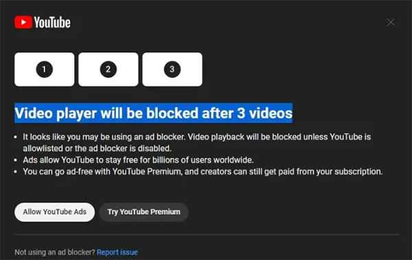 YouTube is Blocking Adblockers in Latest AntiAdblock Experiment