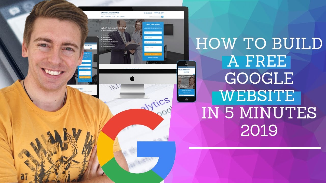 How To Make A FREE Website With Google In 5 Minutes Quick  Easy 2020 