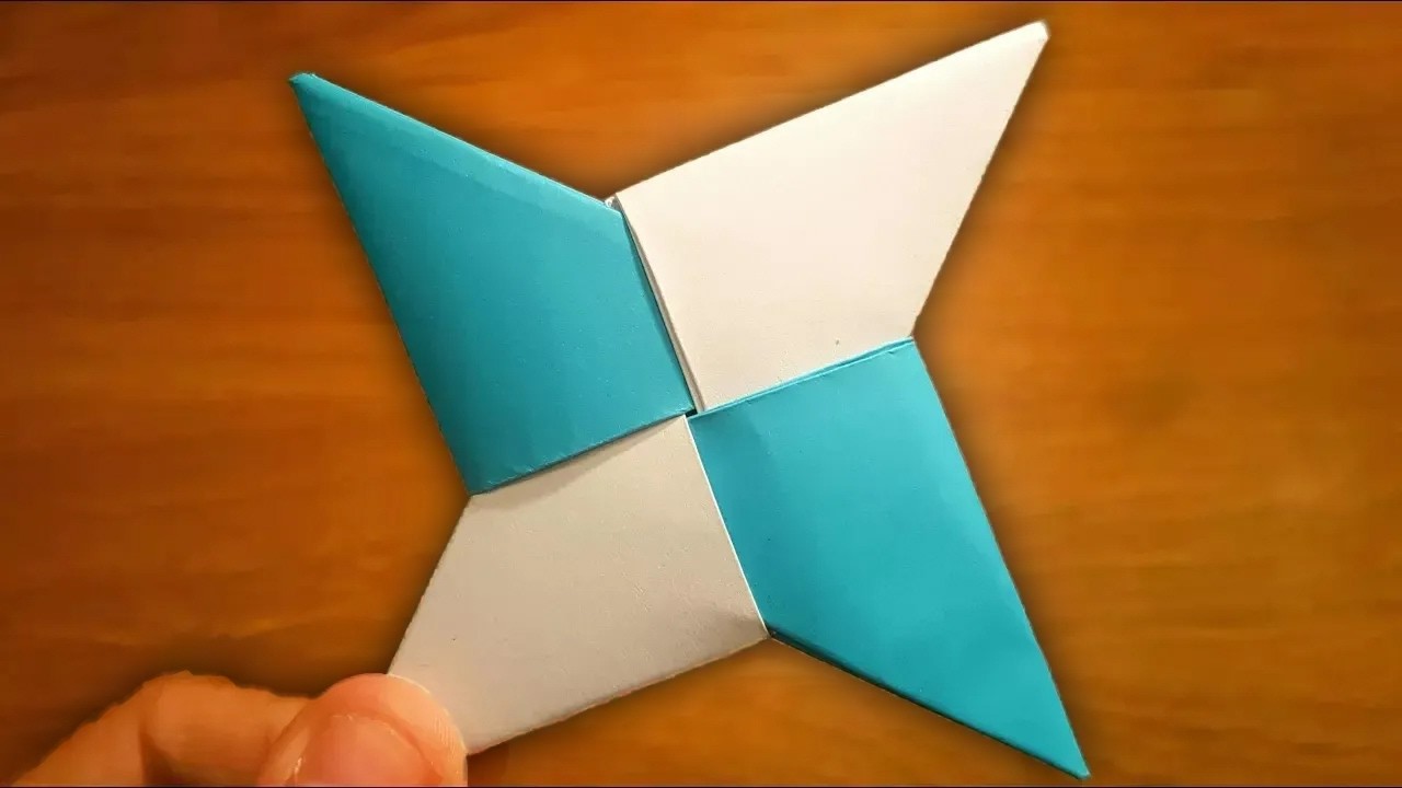 How To Make A Ninja Star Out Of Lined Paper  Origami