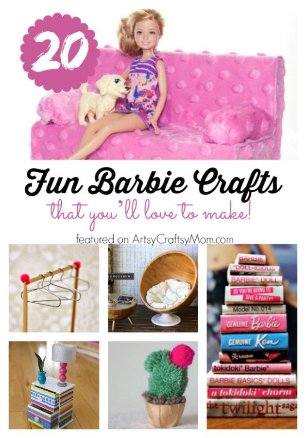 20 Amazingly Adorable Barbie Crafts youll Love to Make  Diy barbie 