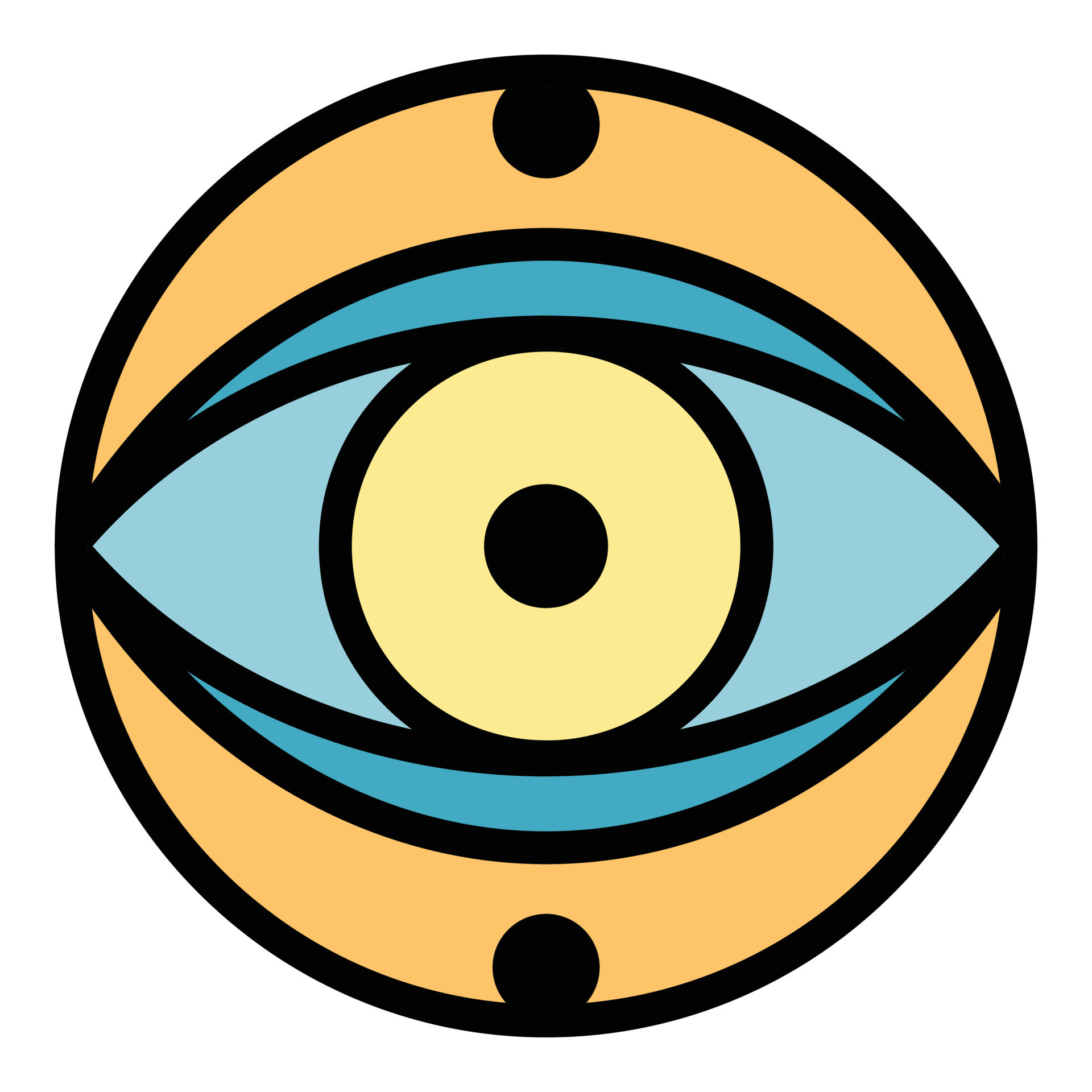 Mystery eye icon color outline vector 15153329 Vector Art at Vecteezy