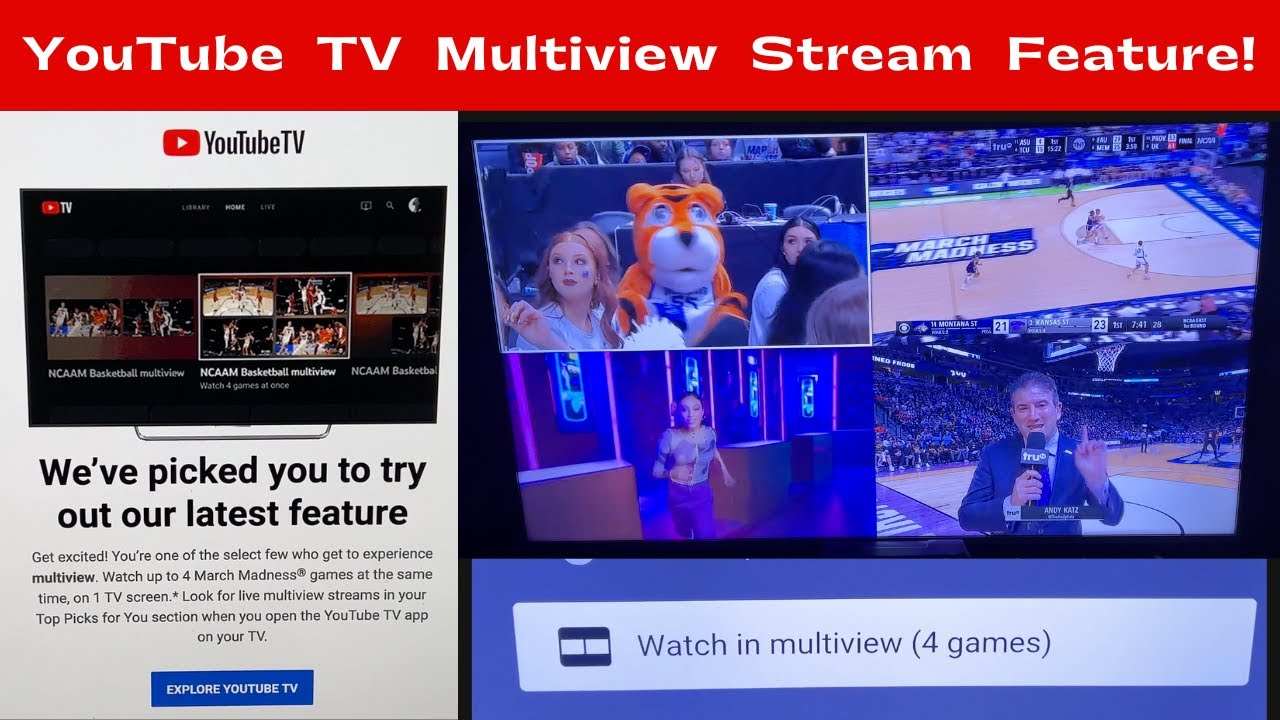 YouTube TV MultiView Streams Feature  YouTube