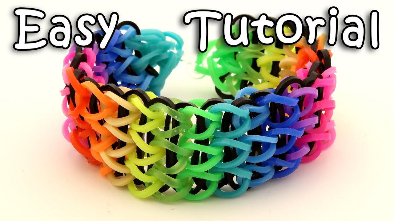 How To Make A Triple Single Rainbow Loom Bracelet  Step By Step 