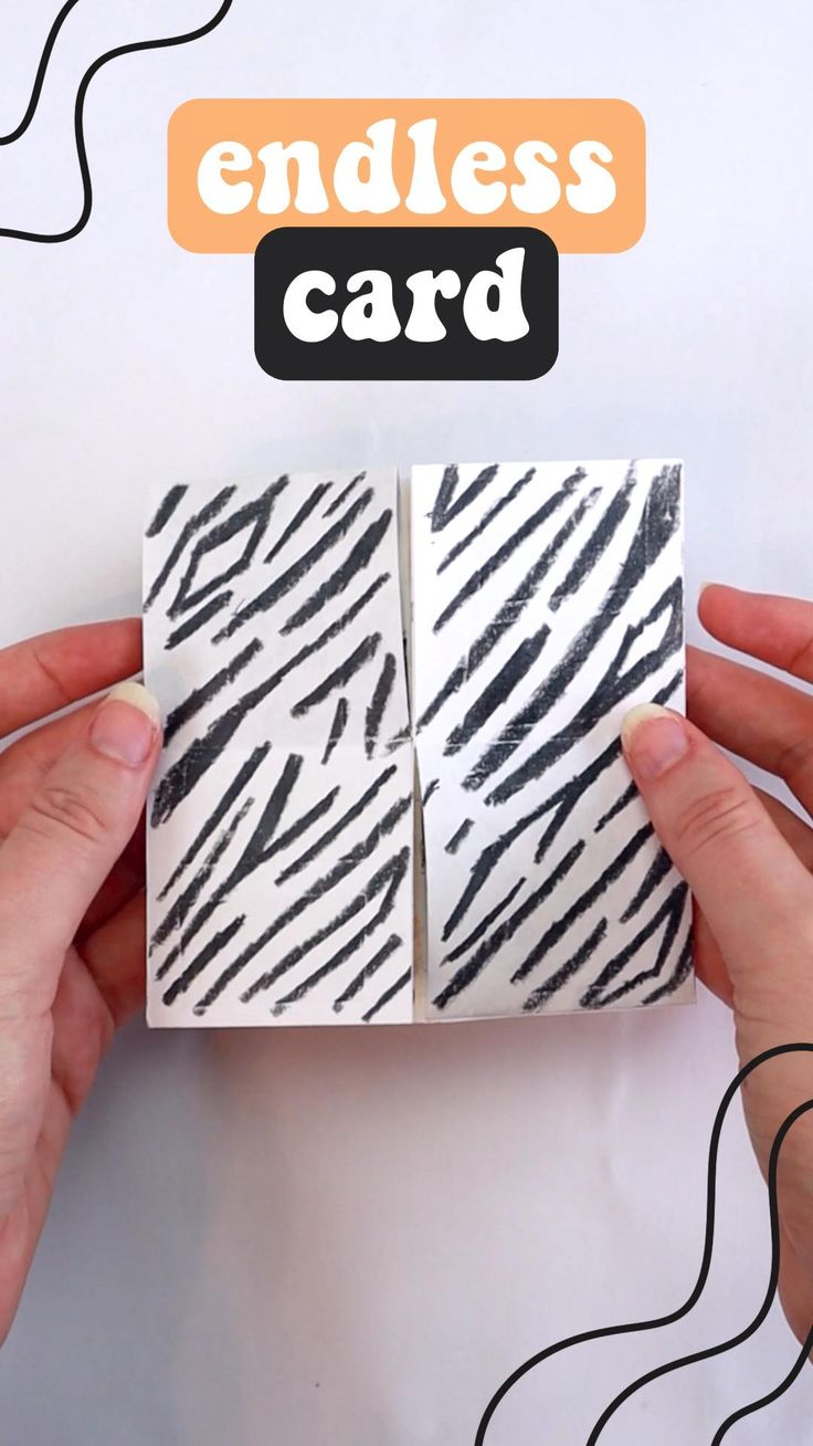 DIY Endless Card  Easy Paper Crafts to Make at Home  Paper crafts 