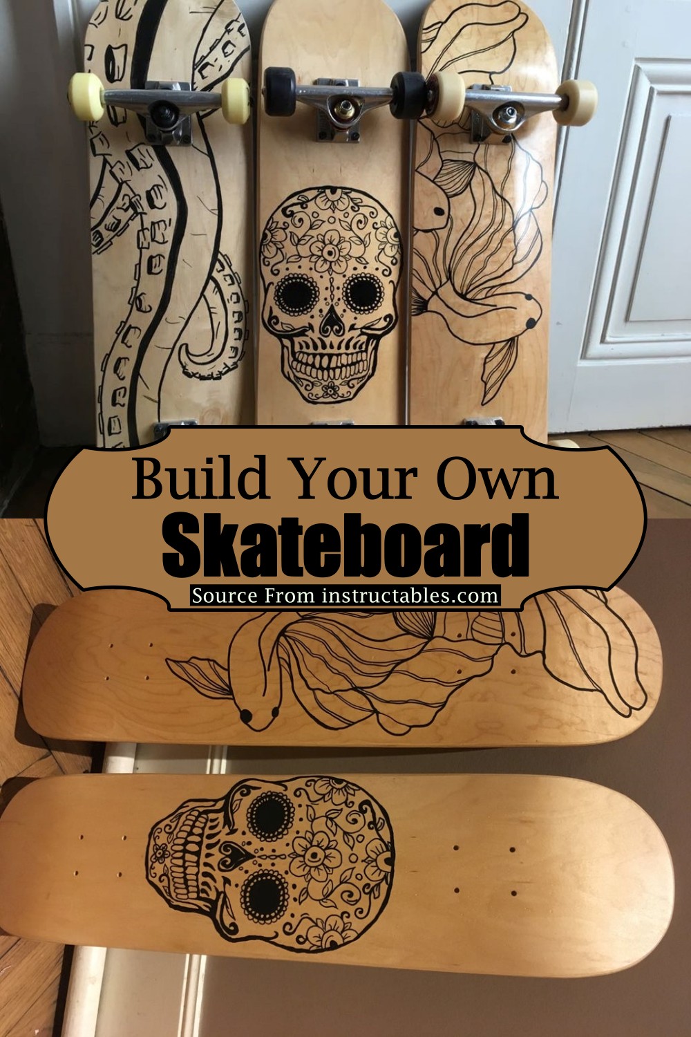 15 Creative DIY Skateboard Ideas  DIYsCraftsy