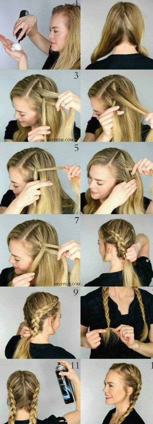 How To French Braid Your Own Hair Easy