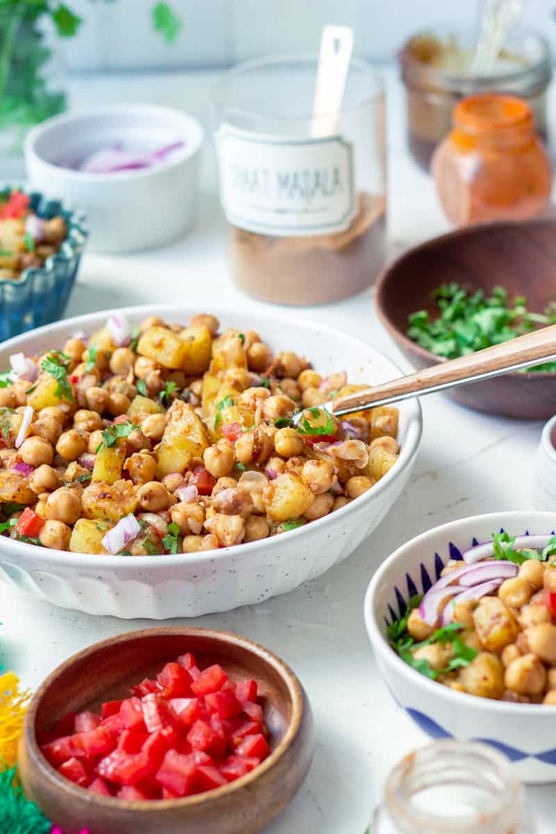 Chana Chaat  Easy Recipe  Flour  Spice