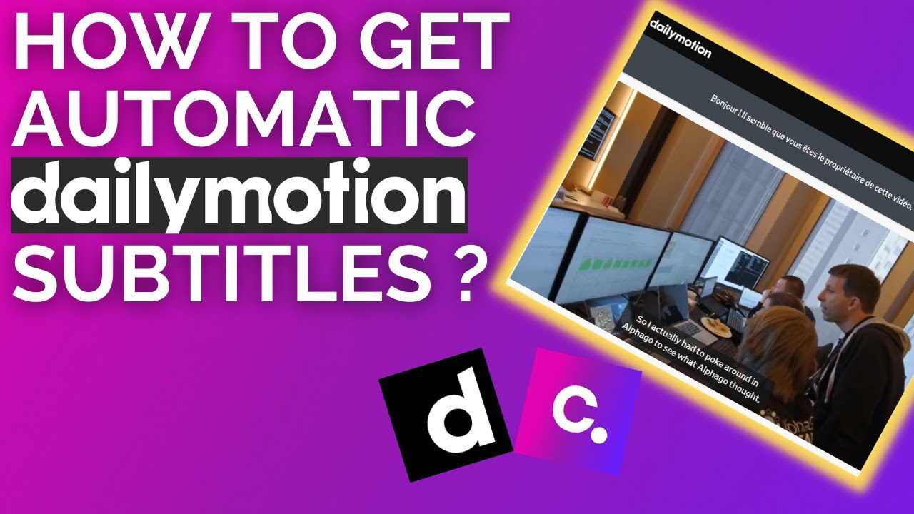 How to create Dailymotion subtitles automatically   YouTube