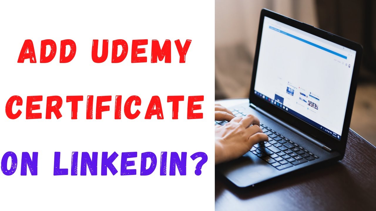 How to Add Udemy Certificate on Linkedin  YouTube