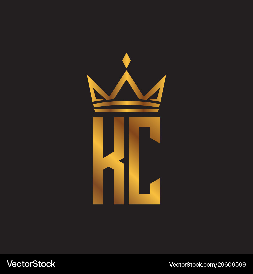 Letter k and c logo Royalty Free Vector Image  VectorStock