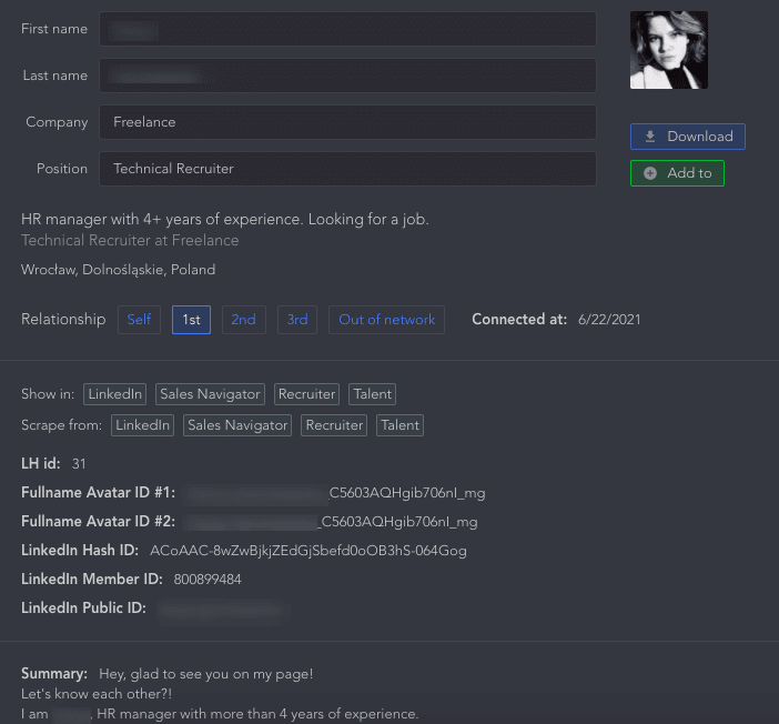 Export contacts from LinkedIn to Excel or CSV  get dataset