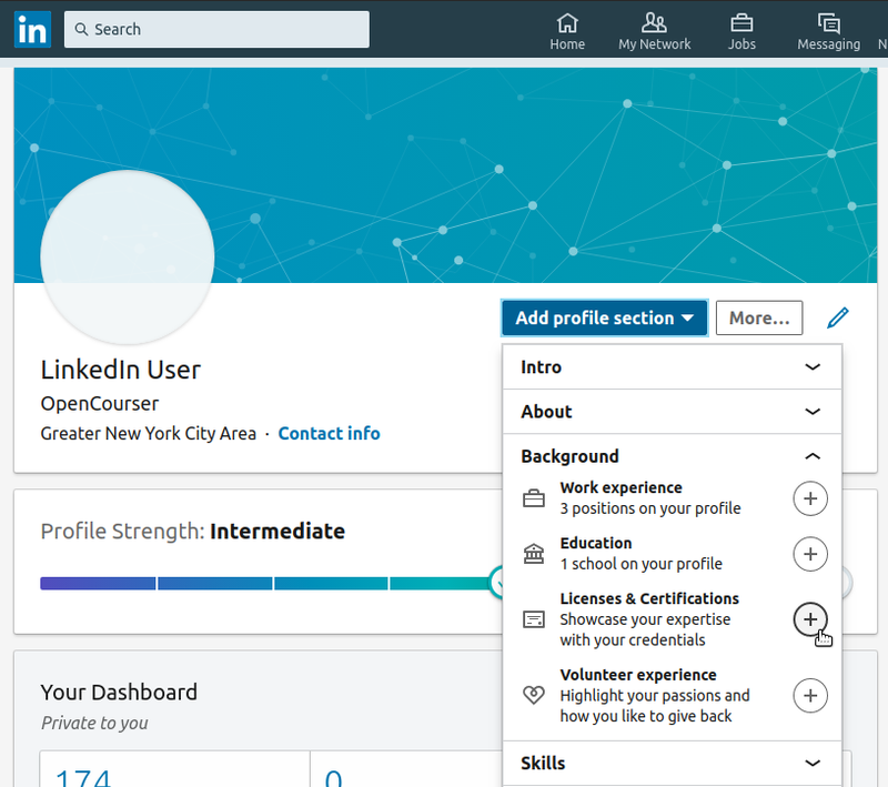 How to Add Your Coursera Certificate to LinkedIn  An OpenCourser Article