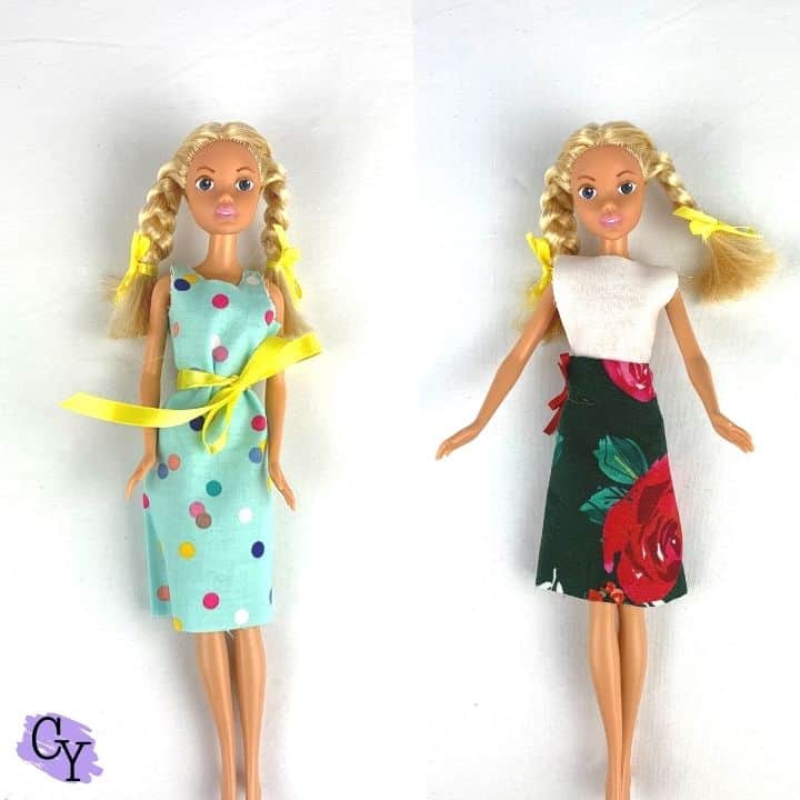 How To Make Doll Clothes No Sewing Required  with 2 FREE Patterns 