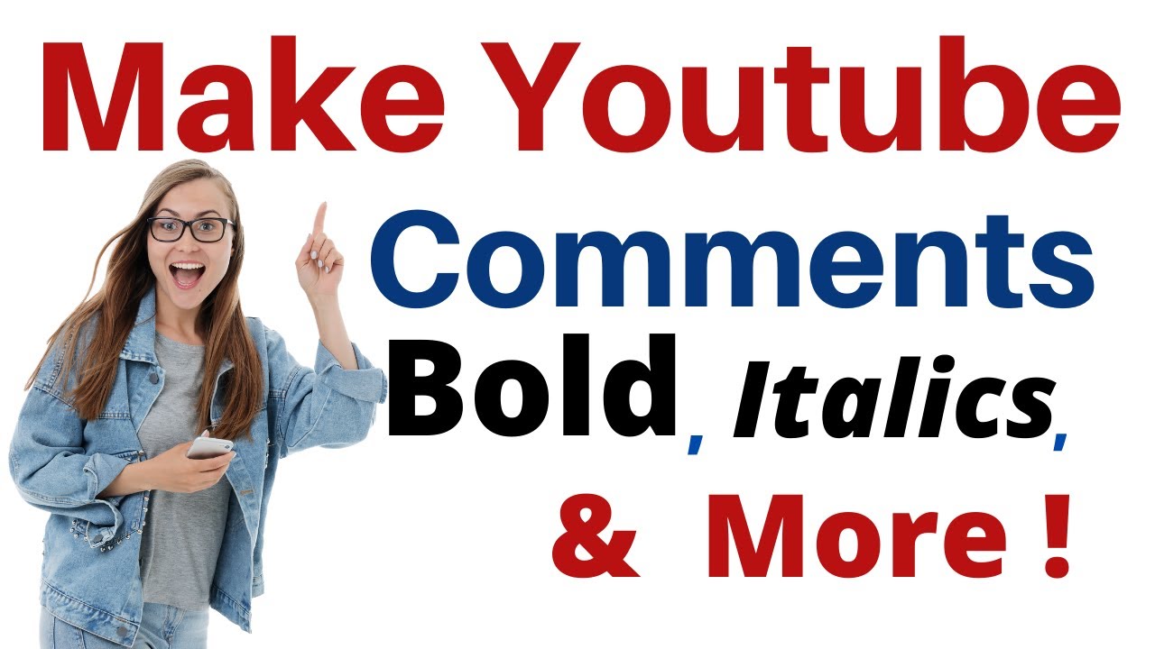 How to Format Your YouTube Comments  Bold Italic Strike Through in 