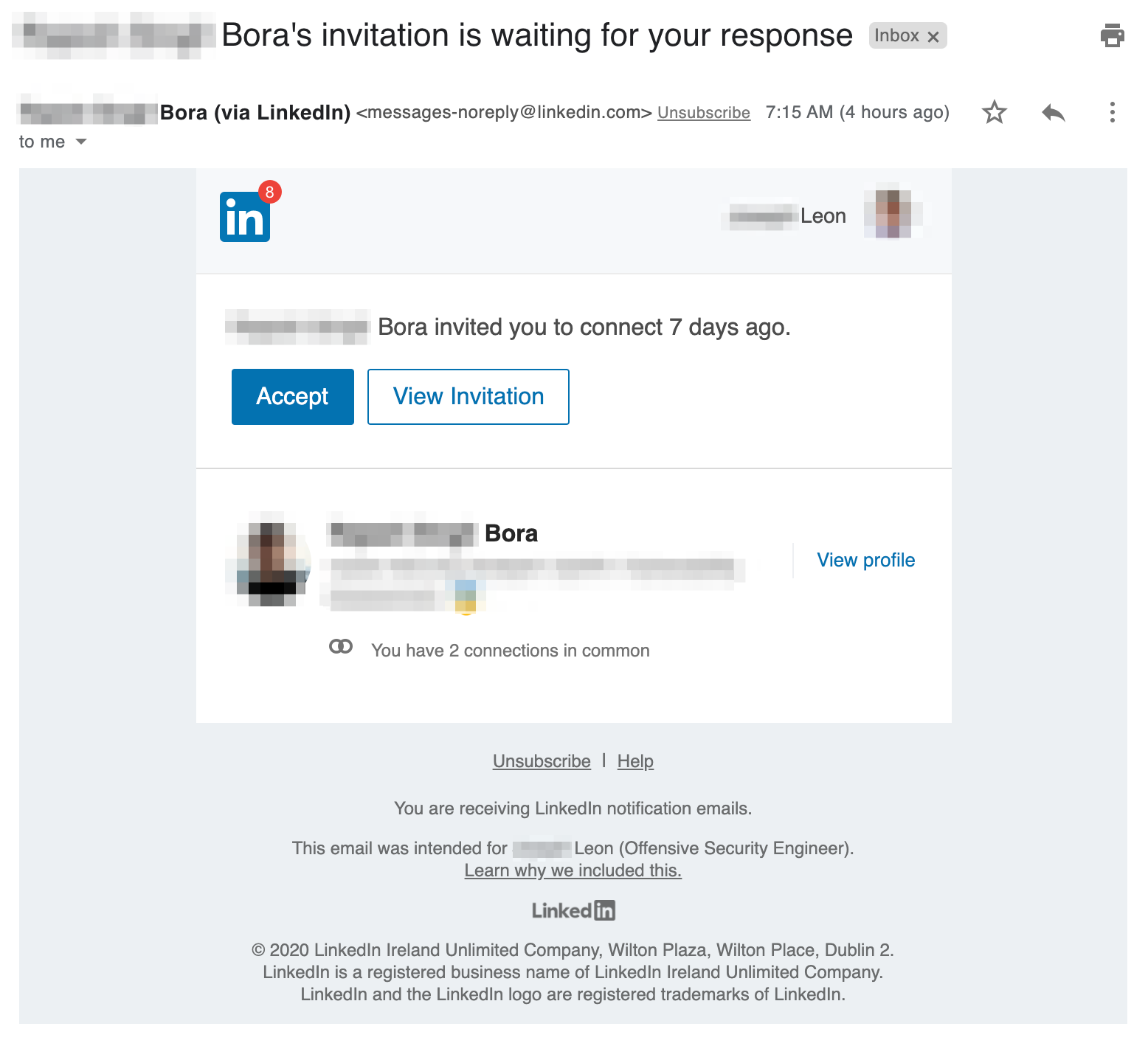 LinkedIn Invitation Waiting