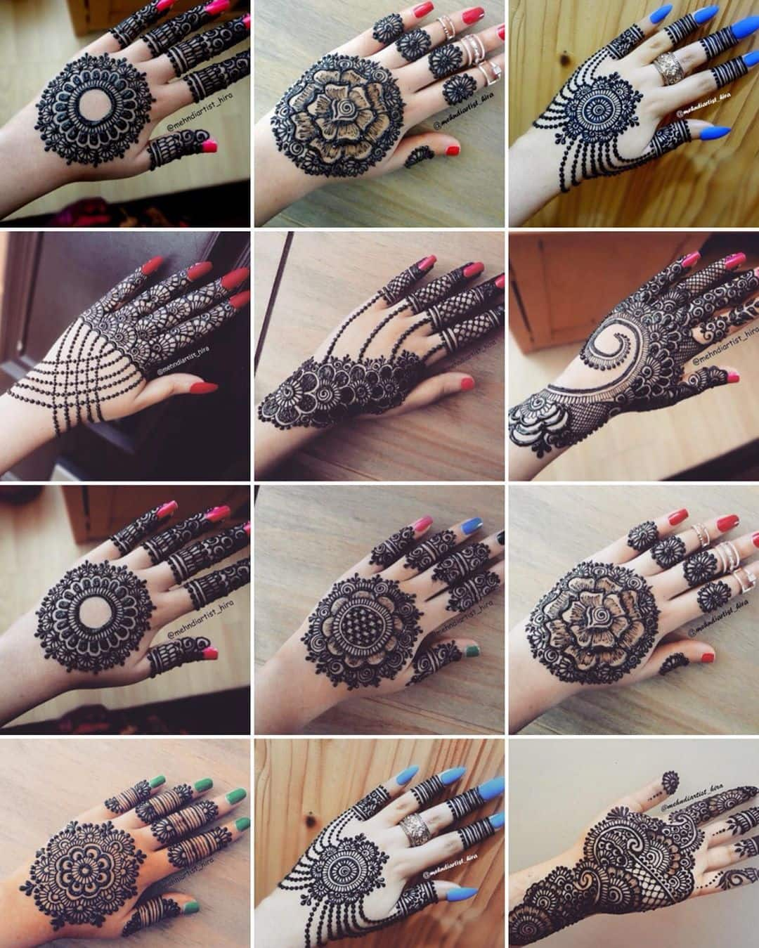 30 simple mehndi designs for hands step by step images  Tukocoke