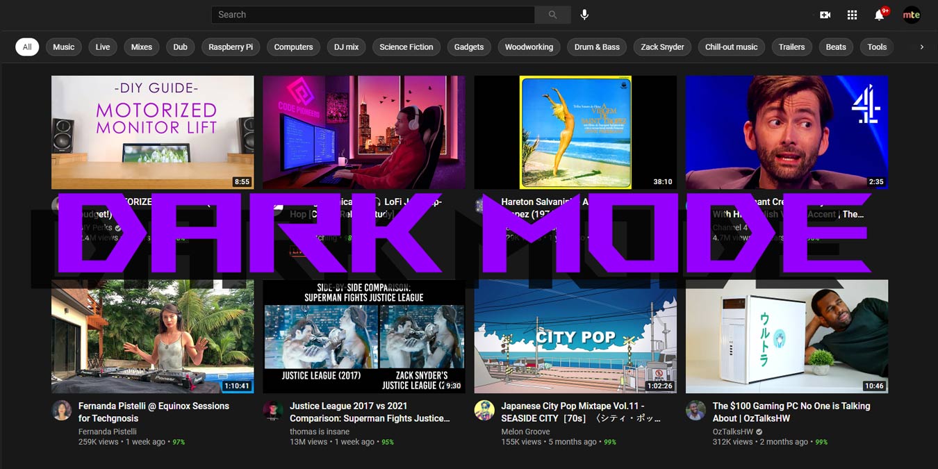 How to Enable Dark Mode in YouTube All Platforms  Make Tech Easier