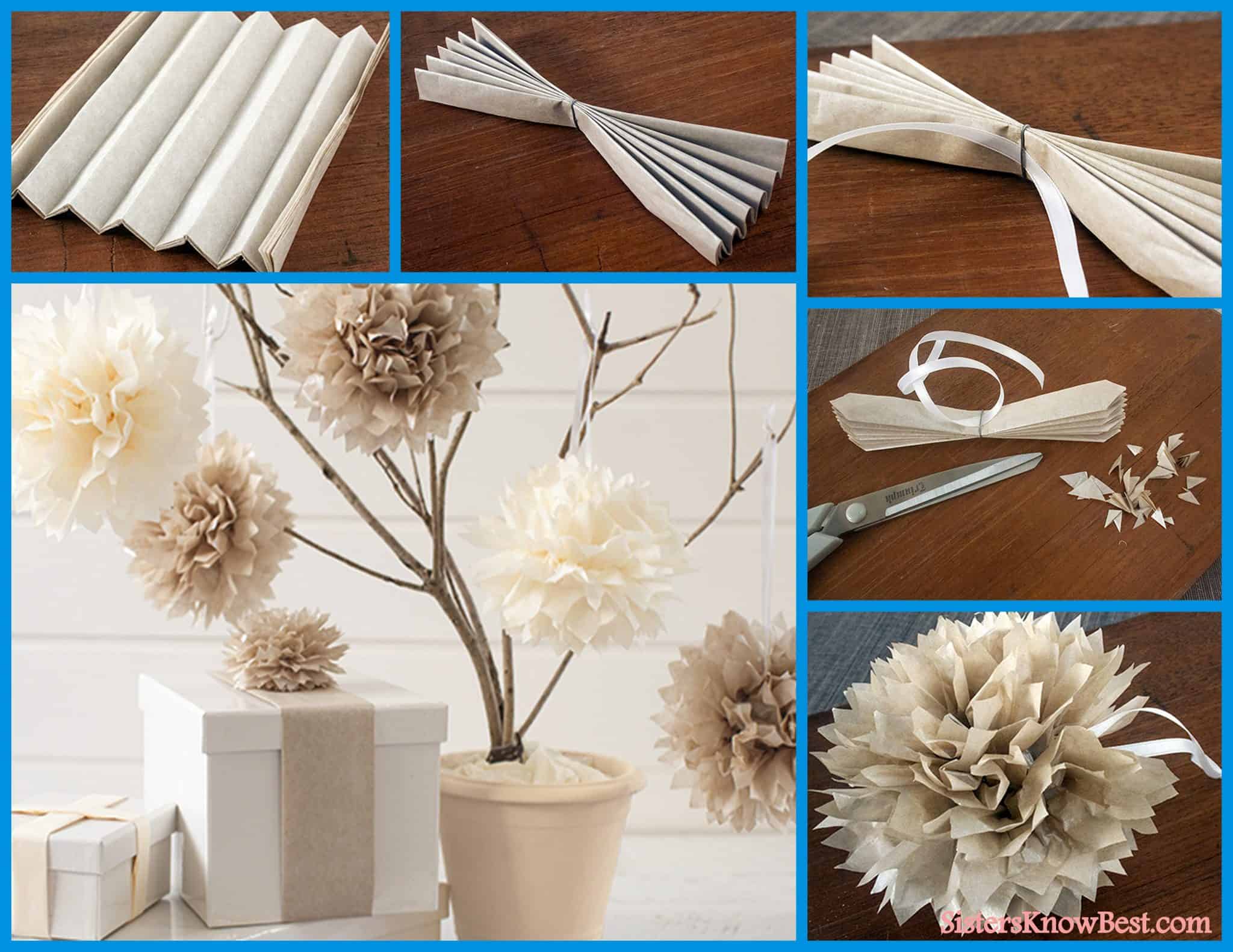 Easy Crafting Tutorial to Make Decorations Out of Tissue Paper