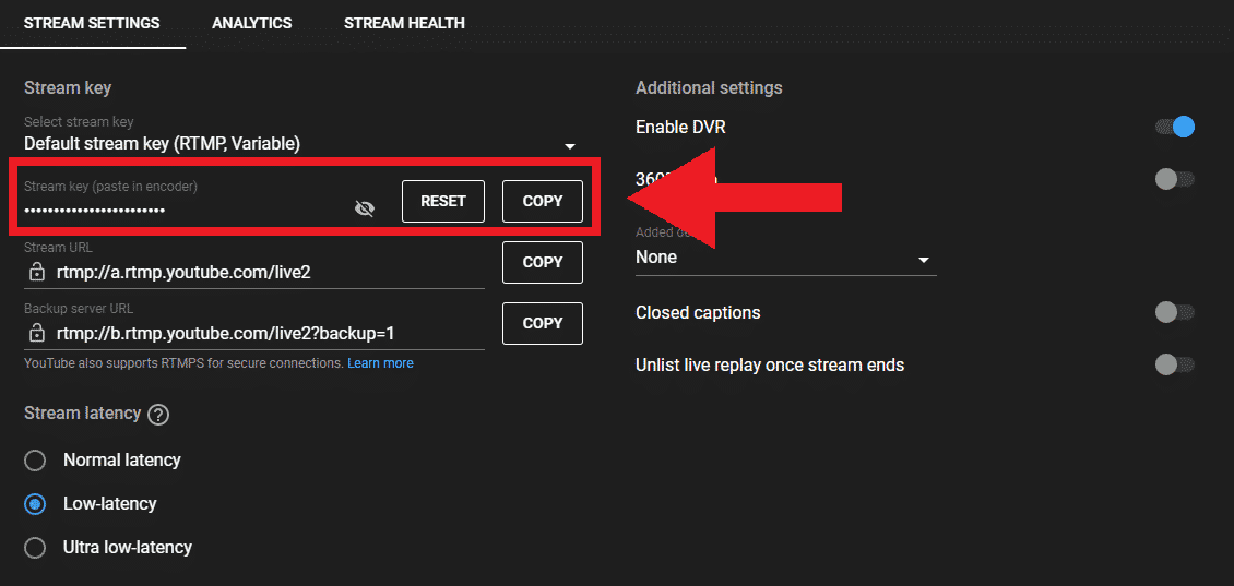 Where To Find Your YouTube Stream Key  StreamScheme