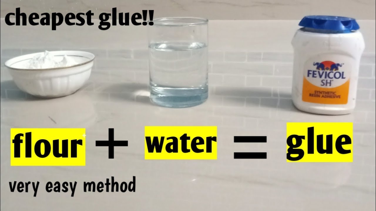 Homemade glueHow to make glue at homeflour glueHomemade glue with 