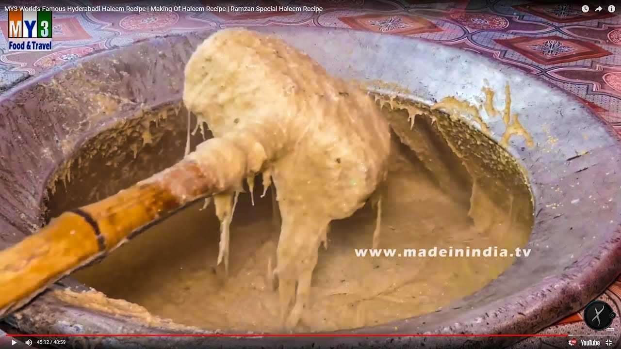 Worlds Famous Hyderabadi Haleem Recipe  Making Of Haleem Recipe 