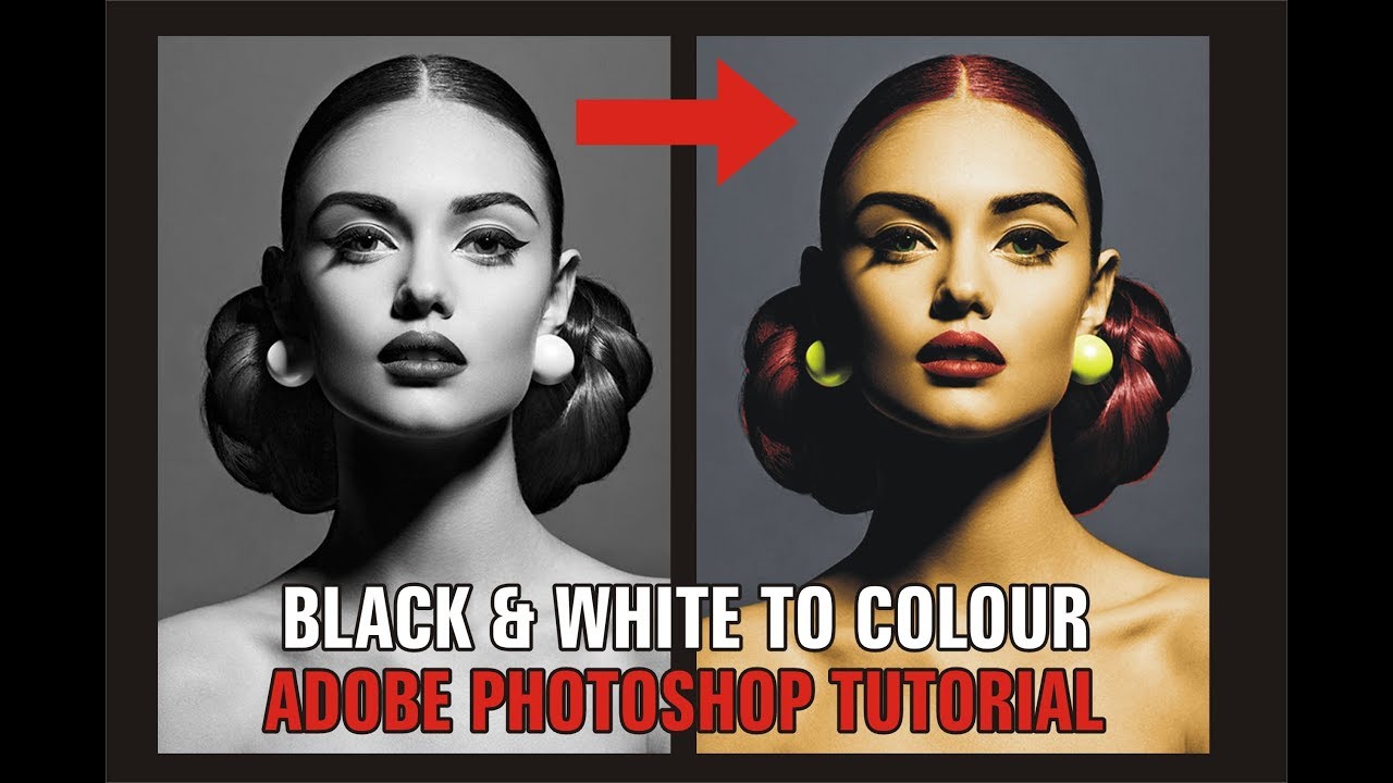 How to Convert Black  White to Colour  Adobe photoshop tutorial  YouTube