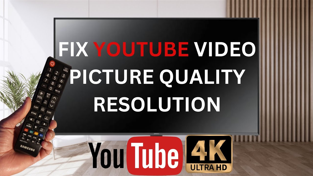 Watch YouTube videos in high definition or 4K resolution  Change 