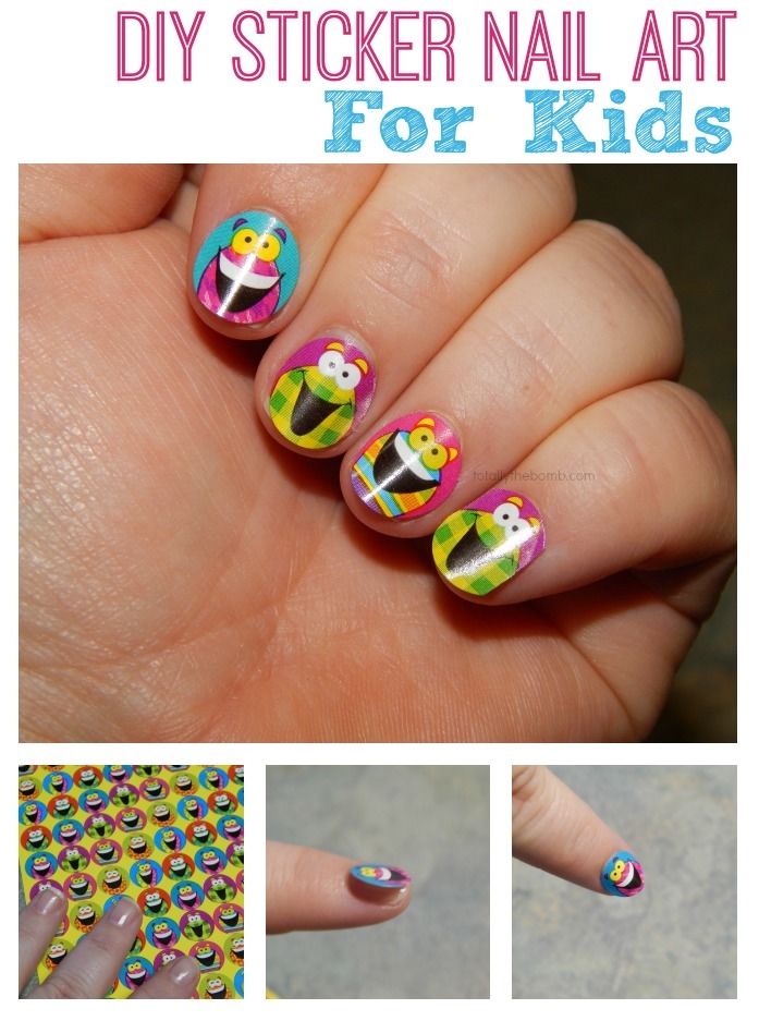 How To Make Sticker Nail Art Pictures Photos and Images for Facebook 