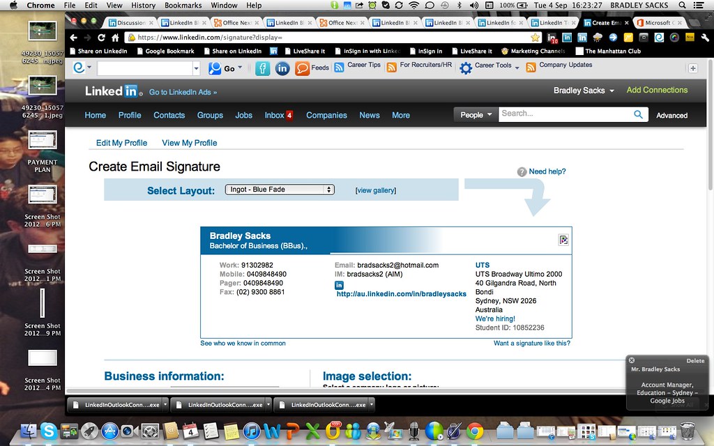 LinkedIn Signature  Create Email Signate  Brad616  Flickr