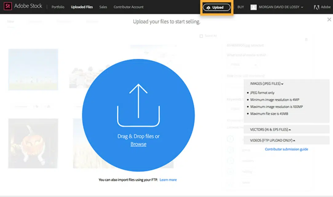 Guide to Uploading Vectors in Adobe Stock