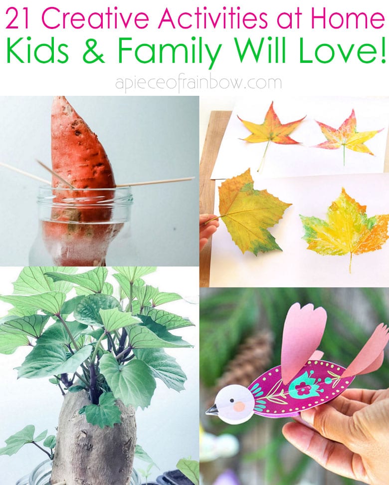 21 Creative StayatHome Activities for Kids  Family  A Piece Of Rainbow