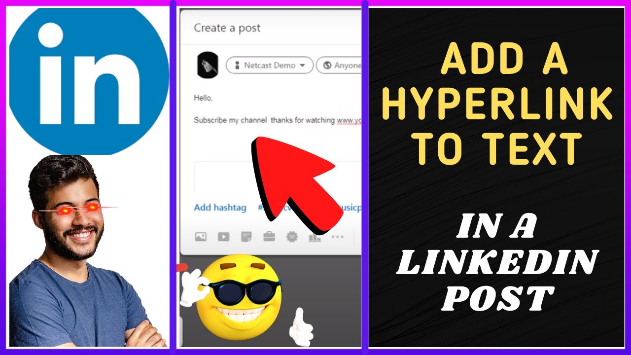 How to Add a Hyperlink to Text In a Linkedin Post  YouTube