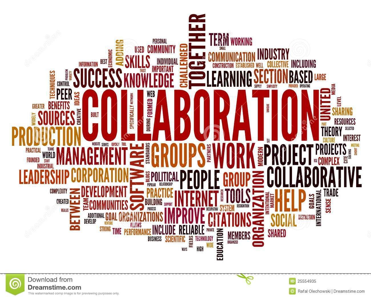 Collaboration concept in word tag cloud  Sharing economy Tag cloud 