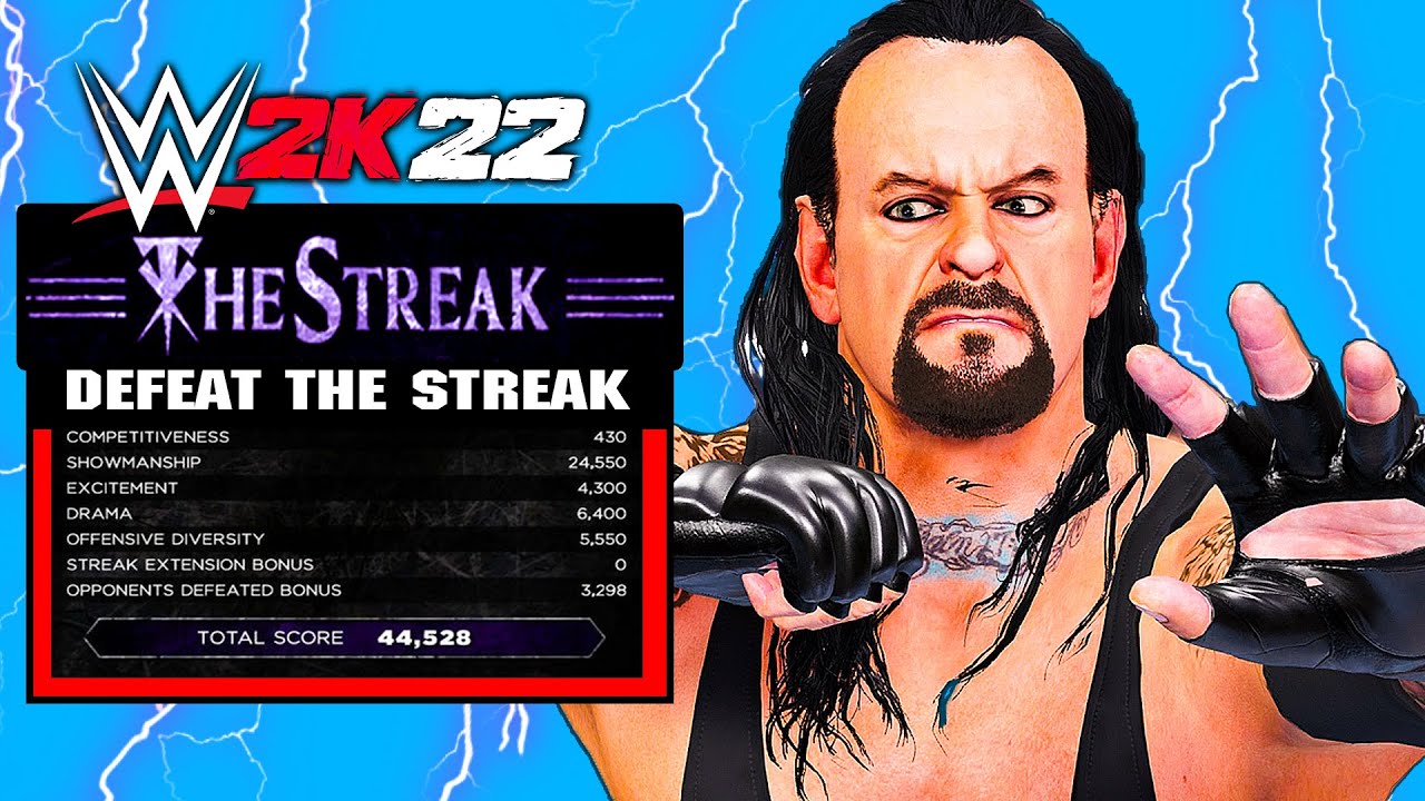 I Made This WWE 2K22 Defeat The Streak Mode  YouTube