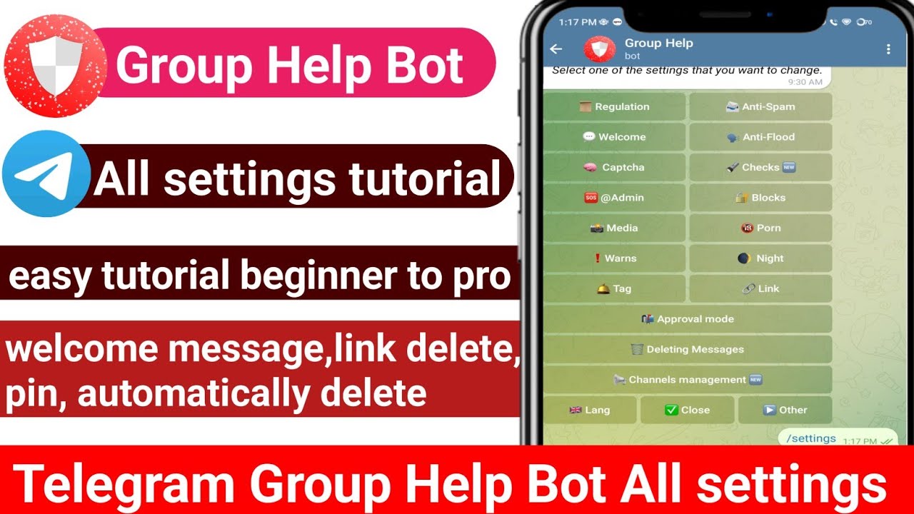 group help bot tutorial  telegram group help bot  telegram group help 