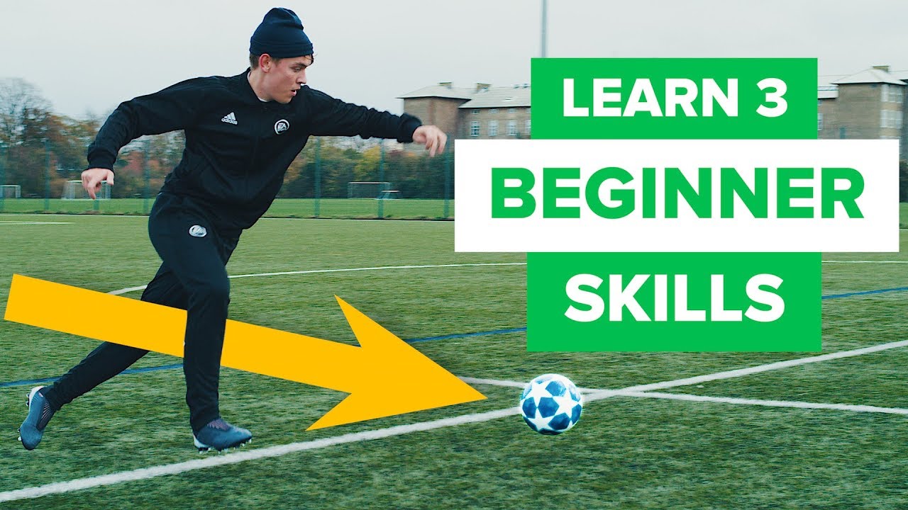 LEARN 3 BEGINNER FOOTBALL SKILLS  YouTube