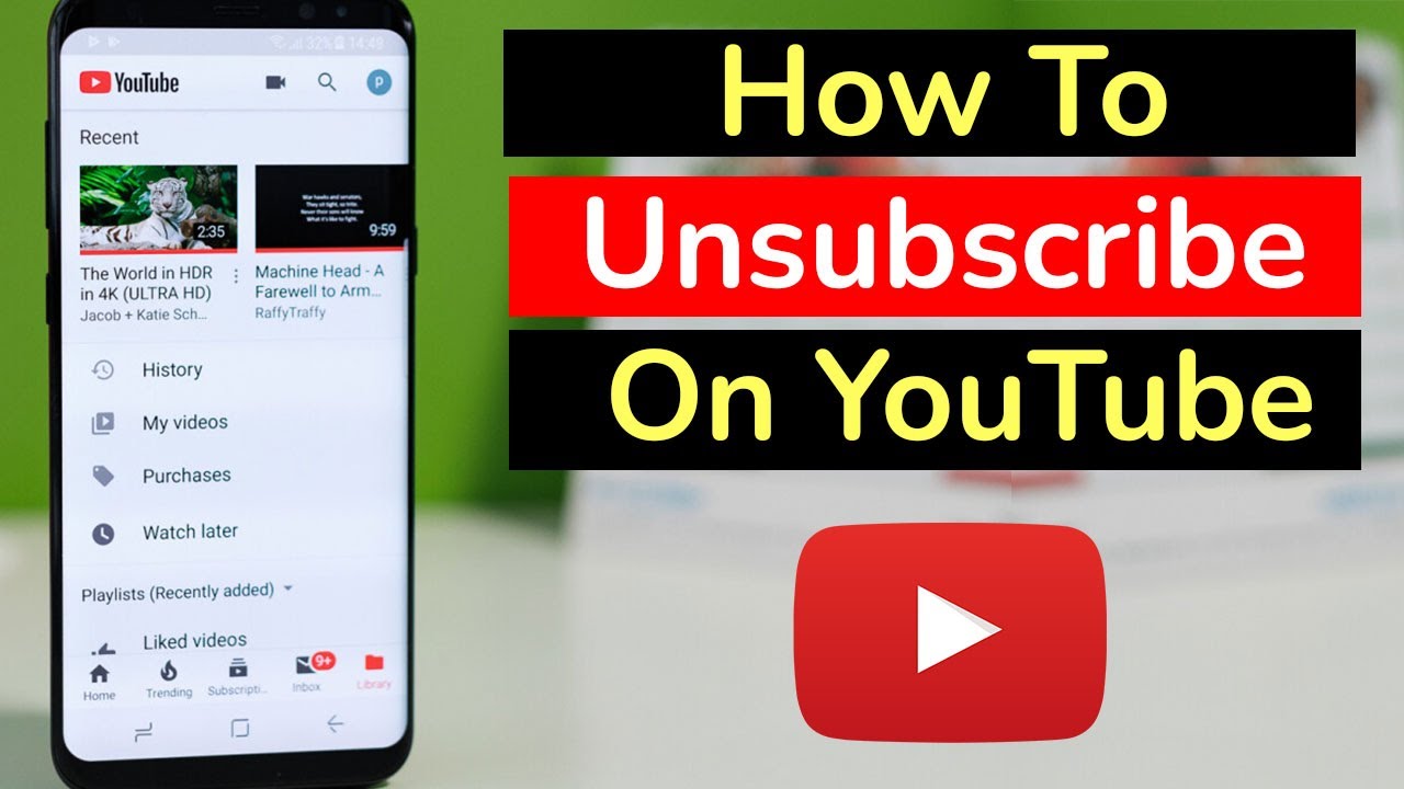 How To Unsubscribe On YouTube  YouTube