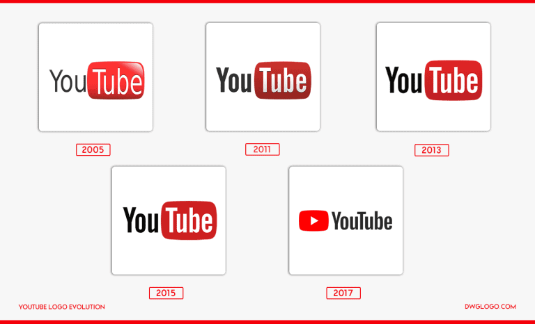 YouTube Logo History Evolution  Colors code