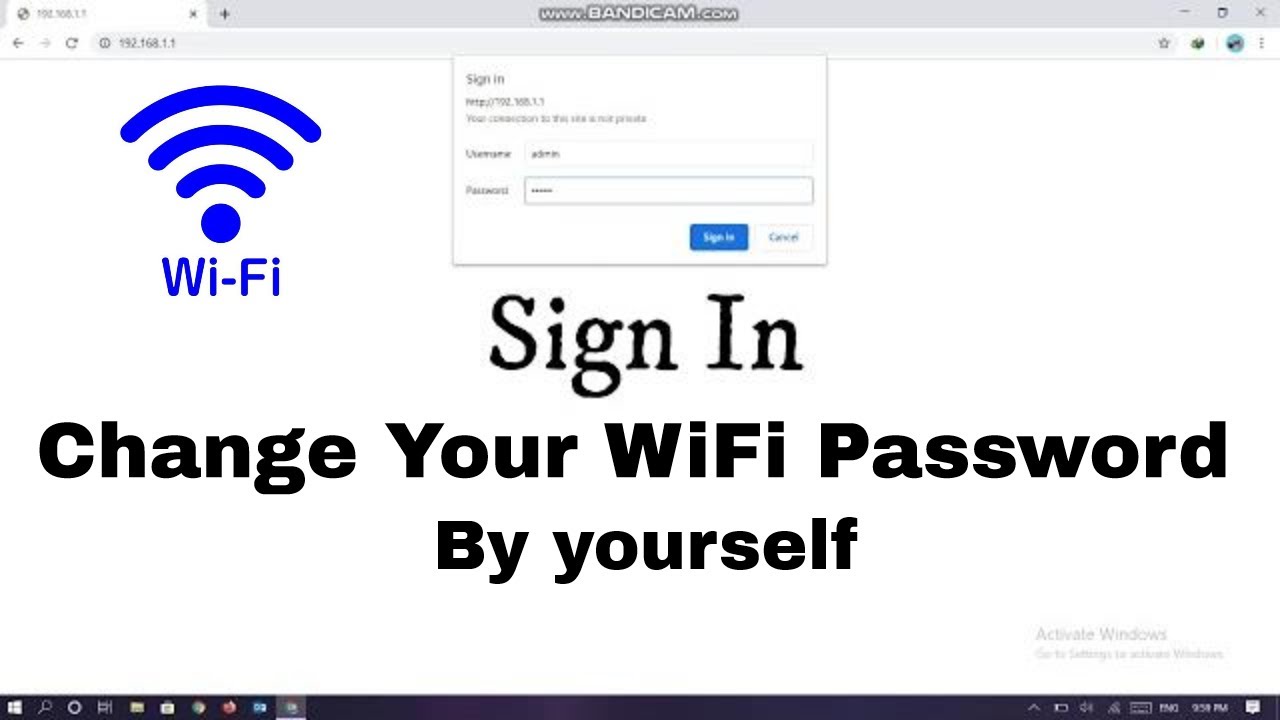 How to Change WiFi Password in Windows 7