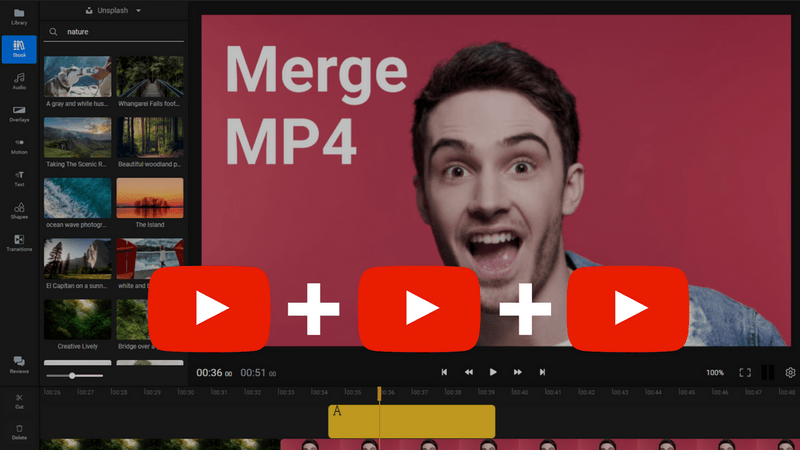 Merge videos online  YouTube video merger  Flixier