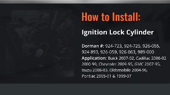 How To Install Dormans 924723  924725 GM Ignition Switch Lock 