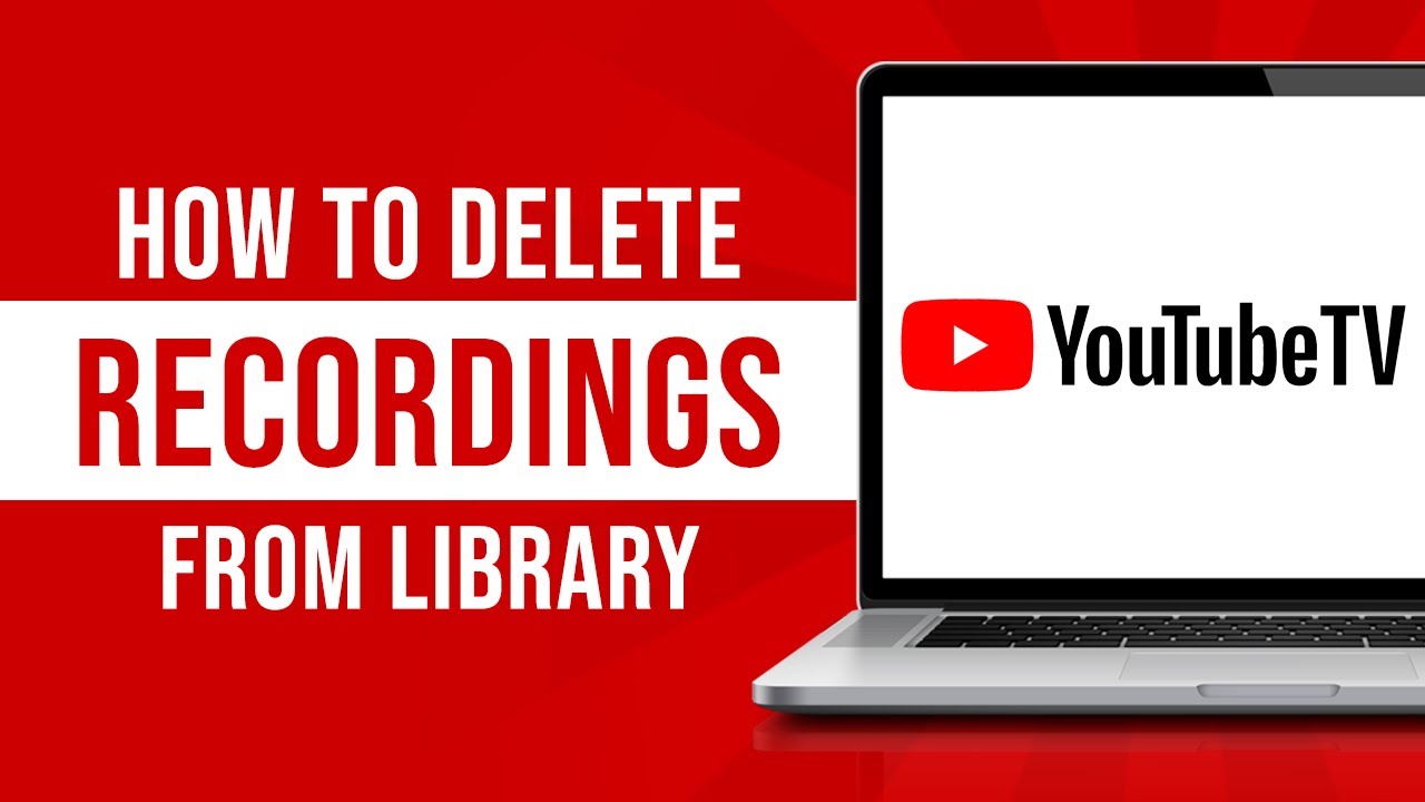 How to Delete Recordings from Library on YouTube TV Tutorial  YouTube