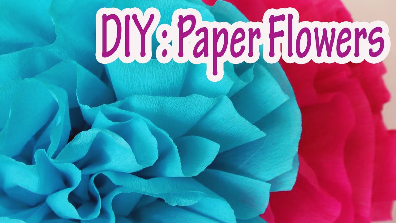 DIY crafts  How to make crepe paper flowers Very easy   Ana  DIY 