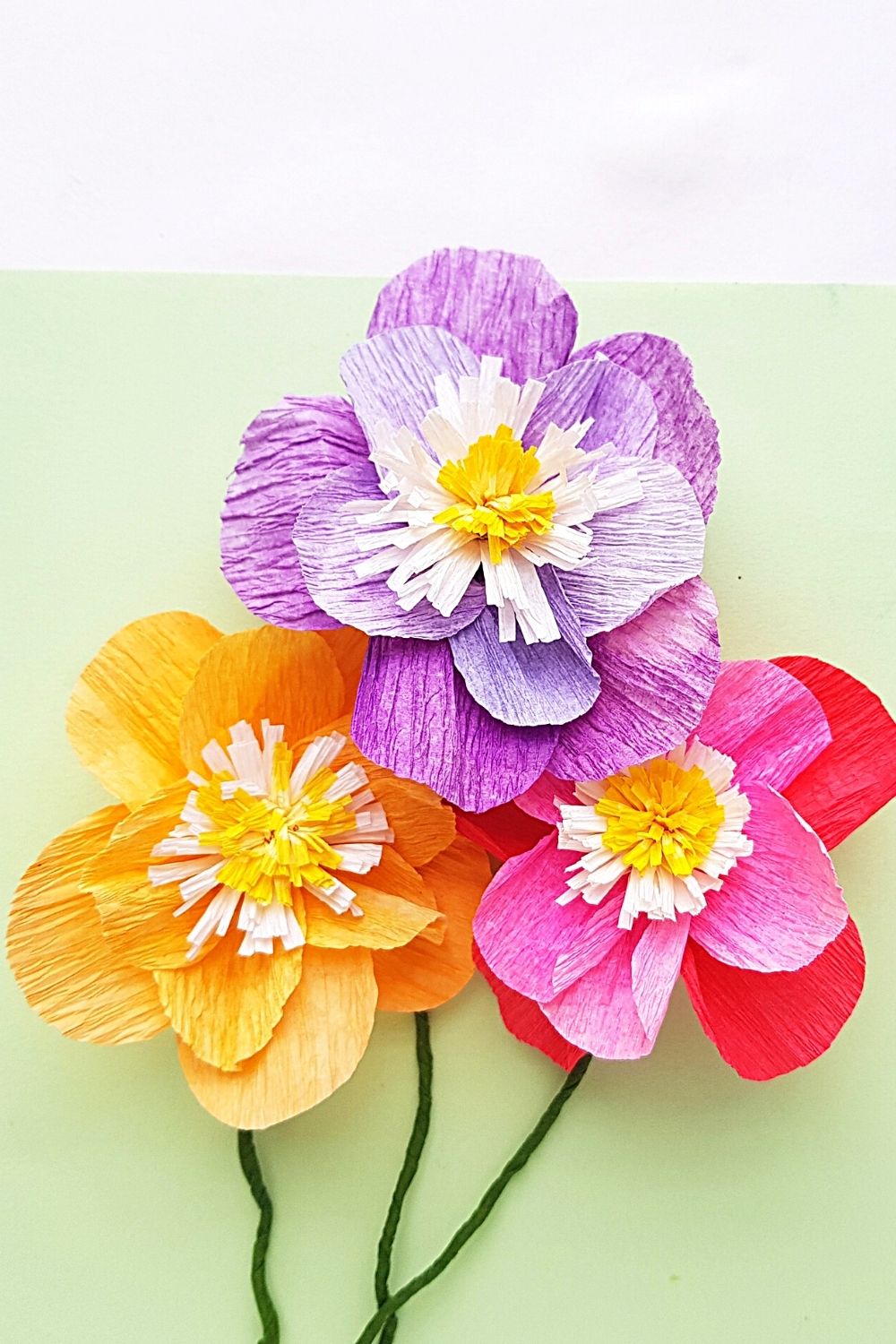 Crepe Paper Flowers  Crafty Kids 365