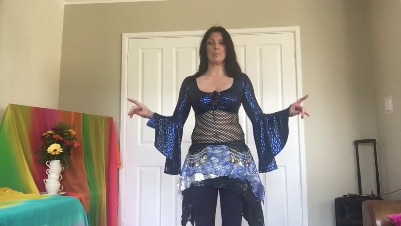 Belly dance beginners warm up and short combination  YouTube