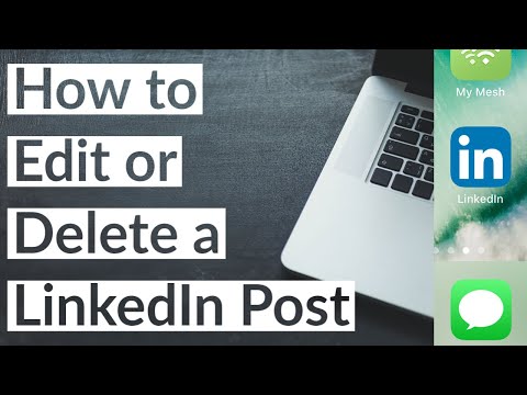 How to Edit or Delete a LinkedIn Post in 2021  YouTube