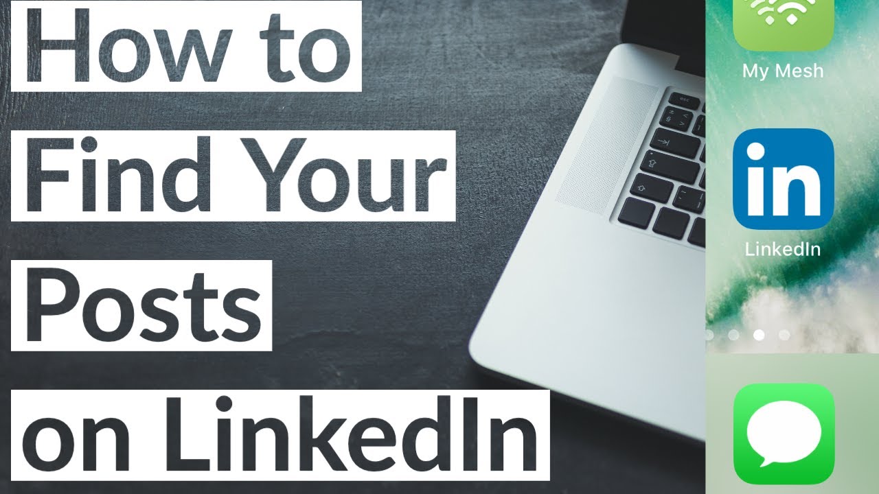 How To Find Your Published Posts on LinkedIn  YouTube