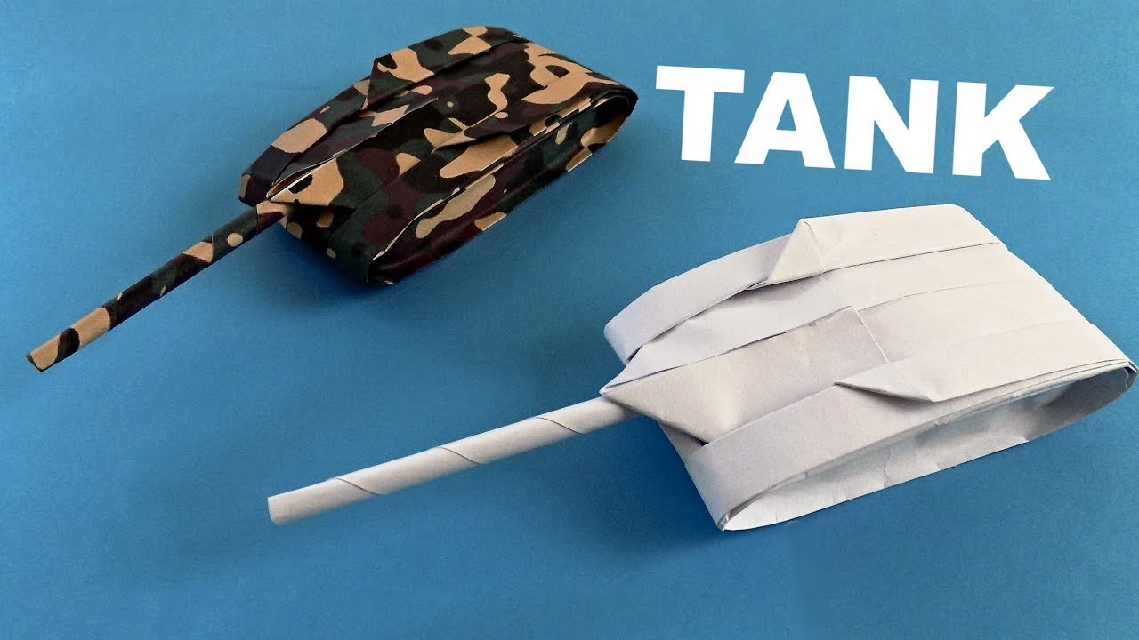 How to Make a Paper Tank Origami tank  YouTube